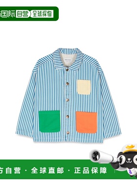 1h可退 香港直邮bobo choses 女童 夹克童装 124AC140X blue蓝色