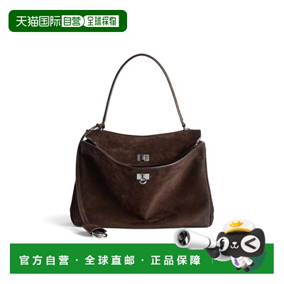 1h可退 香港直邮Balenciaga 巴黎世家 女士 Rodeo 中号浅浓啡色手