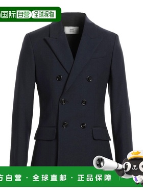 1h可退 香港直邮Ami Paris 男士 西装外套 blue蓝色 舒适时尚