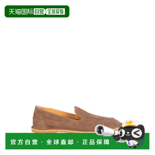 香港直邮CastaÑer 男士 LITOS 绒面革灰褐色休闲平底鞋 LITOS186S