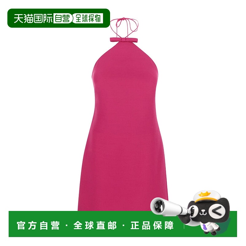 香港直邮Valentino 挂脖无袖连衣裙 2B3VA1J51CF华伦天奴