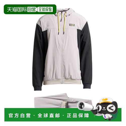 香港直邮Ea7 男士 Outfit 运动运动装 grey灰色 舒适时尚外套卫衣