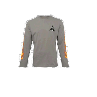 香港直发Palm Angels棕榈天使男士深灰色棉质长袖T恤PMAB0024012