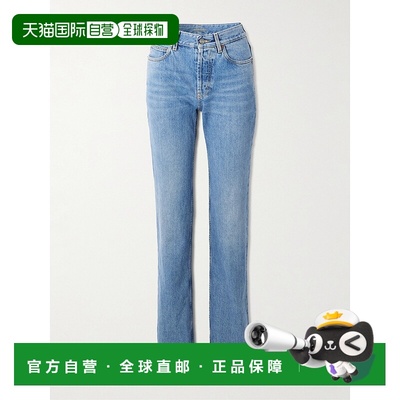 Saint Laurent 圣罗兰 女士 NICO 低腰束腰牛仔裤 782393直筒裤