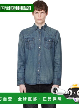 香港直邮ralph lauren rrl 拉夫 劳伦RRL 男士 蓝色 Slim Fit Den