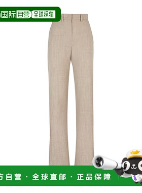 1h可退 香港直邮Fendi 芬迪 女士 微喇羊毛长裤 FR6511AM3P直筒裤