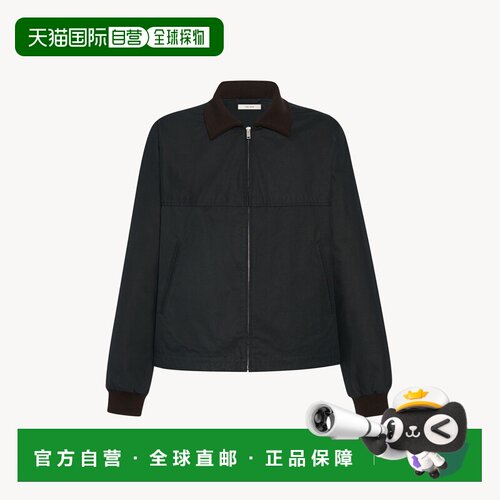 自营欧洲直邮THE ROW Mantis Veste en Coton男士黑色棉质夹克