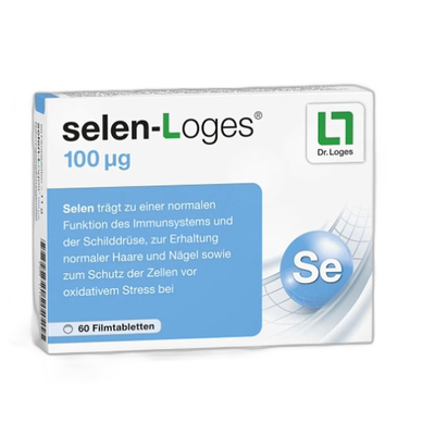 欧洲直邮Dr. Loges补硒片100µg60粒成人营养补充剂增强免疫力