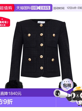 欧洲直邮self portrait 女士 外套羊毛夹克时尚毛绒休闲场合修身