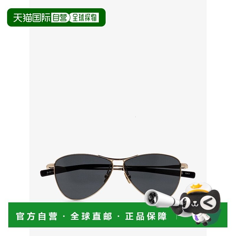 1h可退 香港直邮Saint Laurent 圣罗兰 女士 SL 831 金色/黑色太