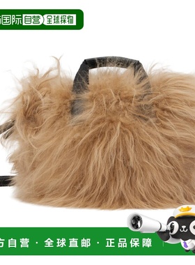 1h可退 香港直邮Moncler 盟可睐 女士 驼色 Micro Caradoc Shearl