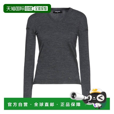 1h可退 香港直邮Dsquared2 二次方 女士 毛衣 grey灰色 舒适时尚