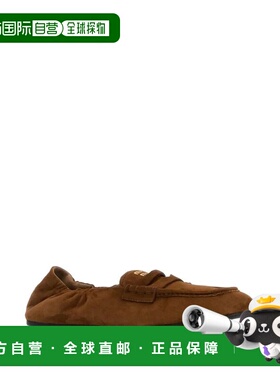 1h可退 香港直邮Miu Miu 缪缪 女士 MOCASSINI CAMOSCIO 平底鞋 5