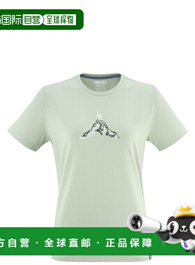 自营欧洲直邮Millet觅乐 CIMAÏ CLIMB 女款攀岩主题短袖T恤 绿色