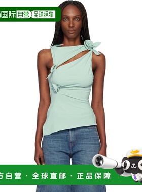 1h可退 香港直邮Coperni 女士 绿色 Flower 上装 COPT76F5021性感