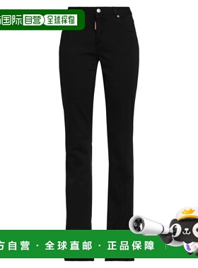 1h可退 香港直邮Dsquared2 二次方 女士 牛仔长裤 black黑色 舒适