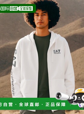 香港直邮EA7 Emporio Armani logo印花连帽休闲夹克 2744256P280