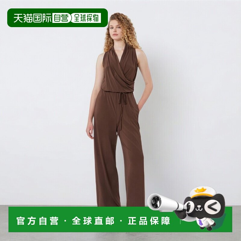 自营欧洲直邮Weekend Max Mara女士巧克力色粘胶纤维针织连体裤