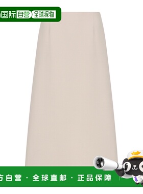 1h可退 香港直邮Dior 羊毛A字型中长裙 421J46A1166半身裙包臀裙