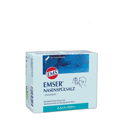 欧洲直邮Emser天然盐高渗吸入溶液增强体质易吸收日常实用20袋