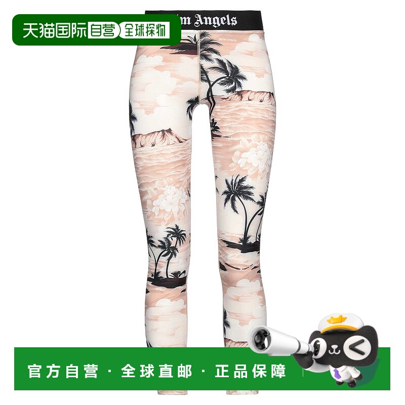 1h可退 香港直邮Palm Angels 棕榈天使 女士 打底裤 beige米色 舒