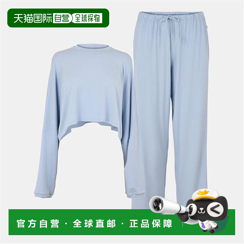 1h可退 香港直邮SKIMS 女士 Sleep 短款亨利领裤子睡衣套装