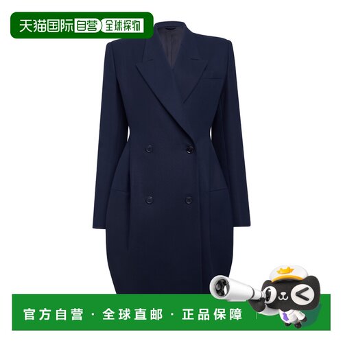1h可退 香港直邮ALAIA 女士大衣 AA9M1087W036B542AA AW2025 蓝色