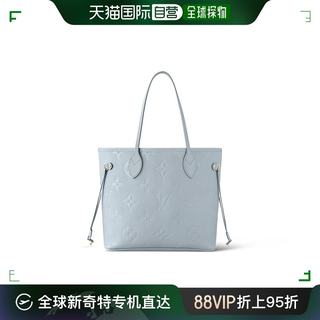 自营｜LV/路易威登24新款Neverfull女士蓝色中号老花单肩子母包