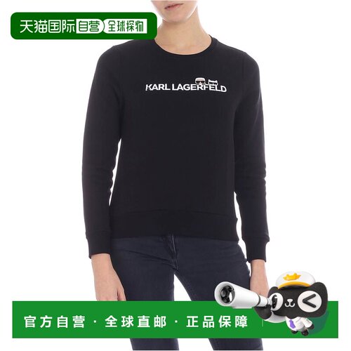 1h可退 欧洲直邮KARL LAGERFELD 女士卫衣 91KW1737999 SS2019 黑