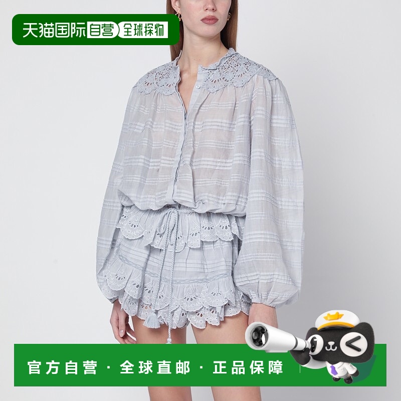 香港直邮ISABEL MARANT 女士 Polly 棉质花朵蕾丝衫 HT0767FAD1J0