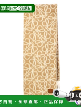 1h可退 香港直邮LOEWE/罗意威 26SS Anagram Intarsia 流苏围巾 W