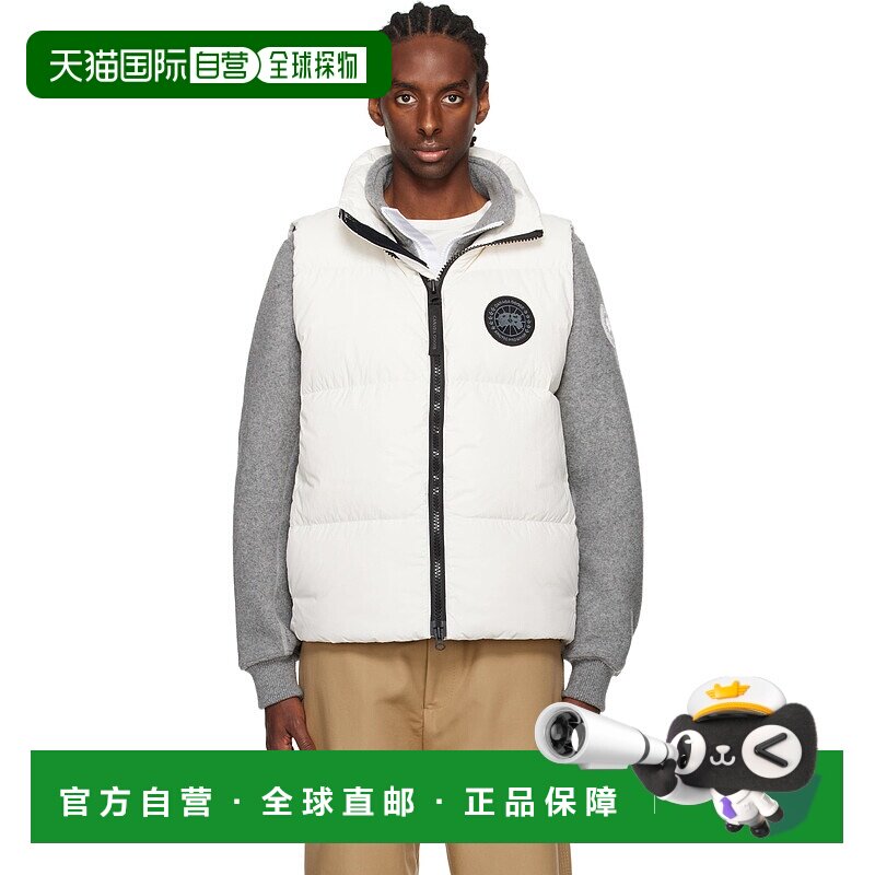 香港直邮Canada Goose 加拿大鹅 男士 白色黑标系列 Lawrence 羽