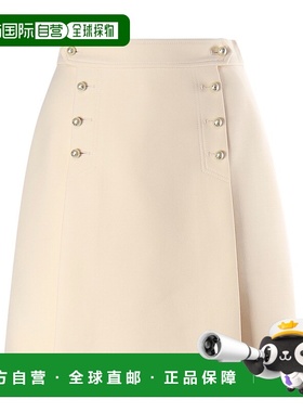 香港直邮Dior 纽扣半身裙 441J26A1166短裙包臀裙a字裙