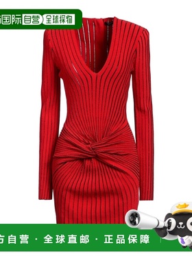 香港直邮Balmain 巴尔曼 女士 紧身连衣裙 red红色 舒适时尚