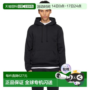 1h可退 香港直邮SKIMS 男士 黑色 Fleece Lounge Classic 连帽衫