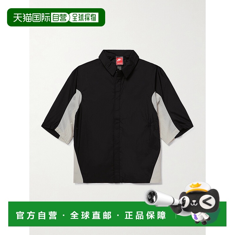 香港直邮Nike 耐克 男士 Two-Tone Crinkled-Shell 拼接衬衫 IF83