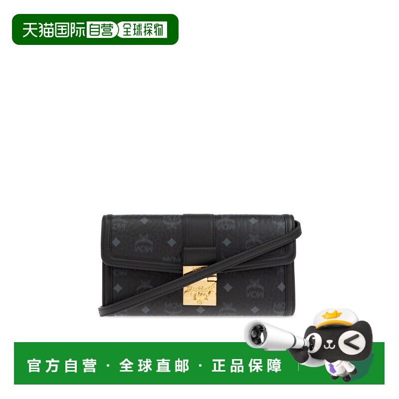 1h可退 香港直邮MCM 女士卡包 MYLDSXT010BK CO 黑色 Chain walle