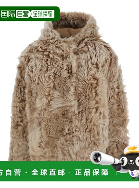 1h可退 香港直邮YVES SALOMON 女士 61CM 连帽衫 26W25WYV62461TO