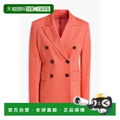 香港直邮MaxMara 麦斯玛拉 女士 1h可退 Zirlo 双排扣棉麻混纺针