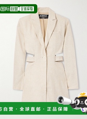 香港直邮Jacquemus 女士 Bari 剪口梭织迷你连衣裙 24E241DR01613