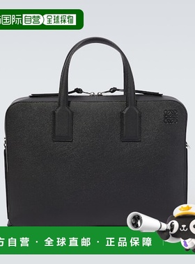 1h可退 香港直邮LOEWE 罗意威 男士 Goya 皮革公文包 black黑色