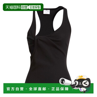 1h可退 香港直邮Courreges 女士 背心上衣 black黑色 舒适时尚