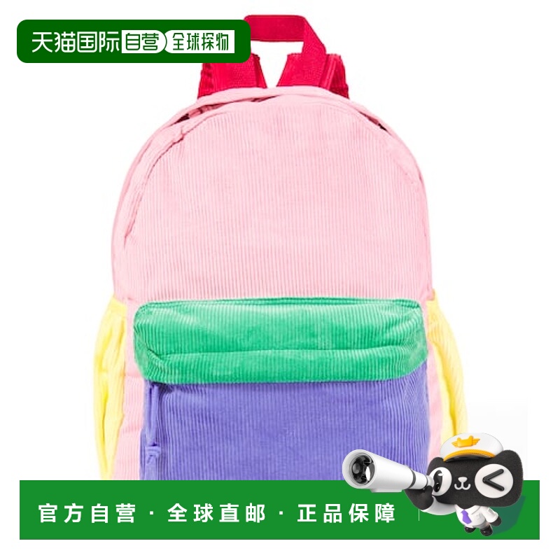 1h可退 香港直邮bobo choses  Tic Tac Toe 色块灯芯绒背包