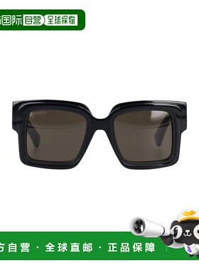 香港直邮GUCCI 女士眼镜 733349J07401023 SS2023 黑色 Oversized