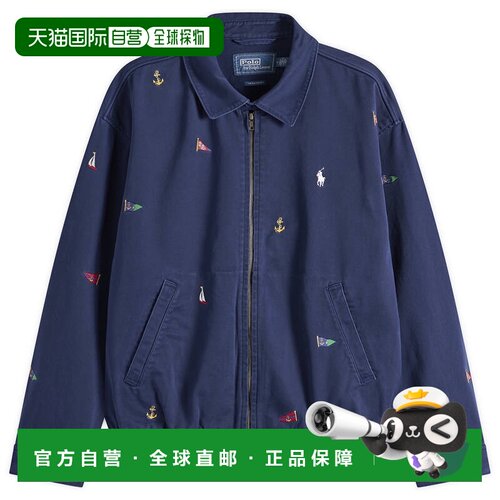 香港直邮Polo Ralph Lauren Polo 拉夫 劳伦 男士 国旗风衣 710B1