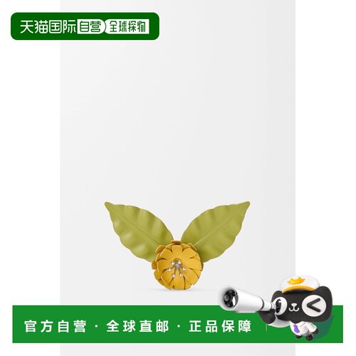 自营 欧洲直邮Loewe罗意威 女士黄色小牛皮花朵胸【付后1h可退】