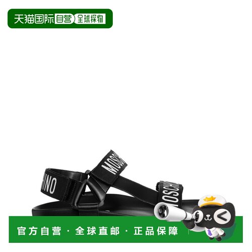 香港直邮MOSCHINO 女士凉鞋 MA16244G1GMU0000 CO 黑色 Calf leat