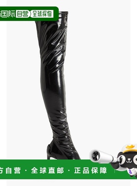 香港直邮Courreges 女士 乙烯基过膝靴子 422SCS053JS0029999BLAC