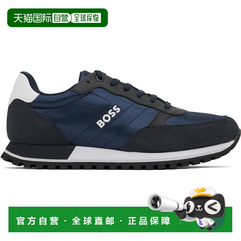 1h可退 香港直邮BOSS 波士 男士 海军蓝 & 黑色 Mixed-Material