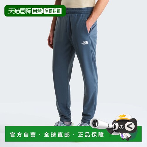 自营欧洲直邮The North Face北面 男士钢蓝色聚酯纤维拉绒慢跑裤